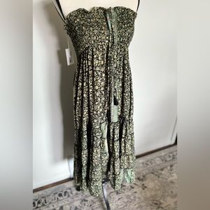 Strapless floral dress size Medium